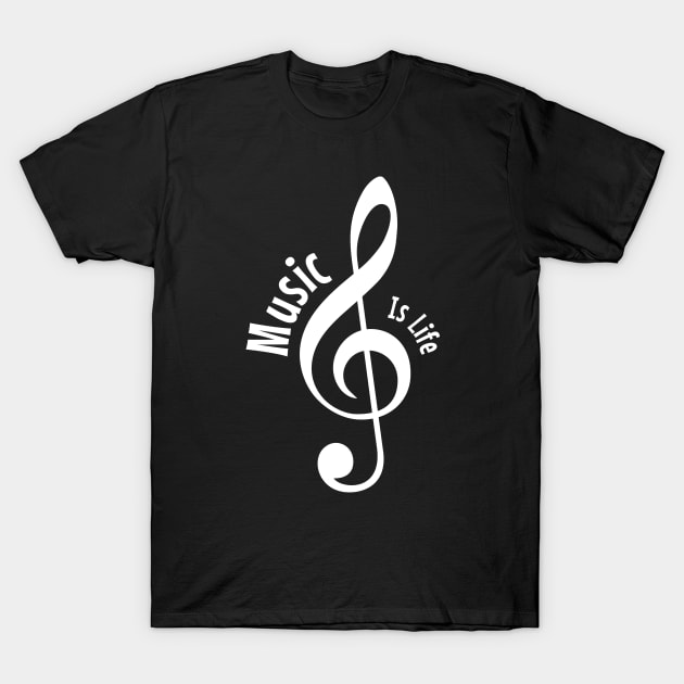 Music is life T-Shirt by Degiab